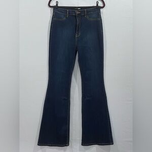 Fashion Nova Stretch Denim Flare Pant, Size 11